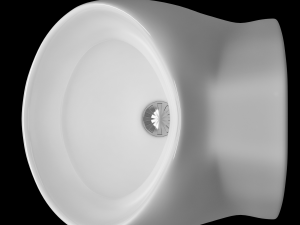 urinal oval shape modeled in 3ds max Modello 3D