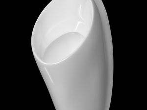 urinal oval shape modeled in 3ds max Modello 3D
