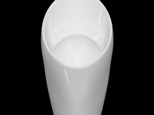 urinal oval shape modeled in 3ds max Modello 3D