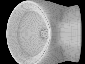 urinal oval shape modeled in 3ds max Modello 3D