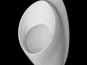 urinal oval shape modeled in 3ds max Modello 3D