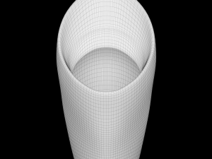 urinal oval shape modeled in 3ds max Modello 3D