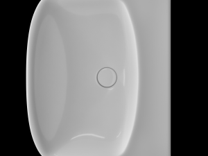 wall hung rectangle shape wash basin modeled in 3ds max Model 3D