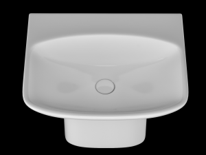 wall hung rectangle shape wash basin modeled in 3ds max Model 3D