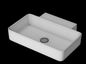 wall hung wash basin modeled in 3ds max 3D 모델