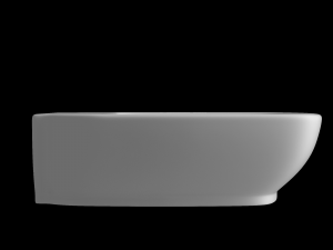wall hung rounded rectangle wash basin modeled in 3ds max 3D 모델