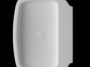 wall hung rounded rectangle wash basin modeled in 3ds max 3D 모델