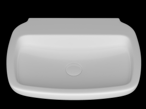 wall hung rounded rectangle wash basin modeled in 3ds max 3D 모델