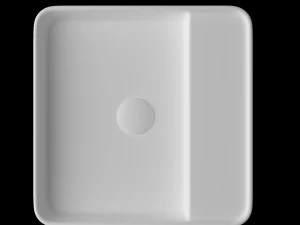 wall hung square shape wash basin modeled in 3ds max 3D Model