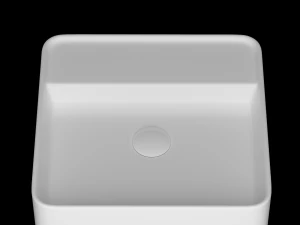 wall hung square shape wash basin modeled in 3ds max 3D Model