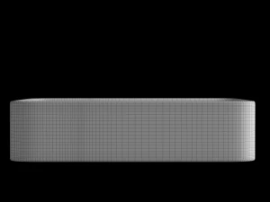 wall hung square shape wash basin modeled in 3ds max 3D Model