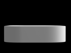 wall hung rounded rectangle wash basin modeled in 3ds max 3D Model