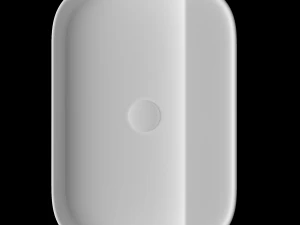 wall hung rounded rectangle wash basin modeled in 3ds max 3D Model