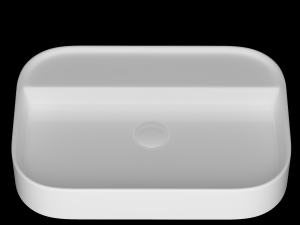wall hung rounded rectangle wash basin modeled in 3ds max 3D Model