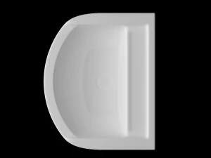 wall hung half round wash basin modeled in 3ds max 3D Model