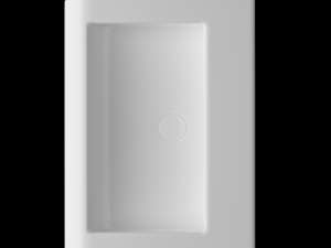 wall hung rectangle wash basin modeled in 3ds max Modelo 3D