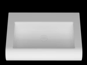 wall hung rectangle wash basin modeled in 3ds max 3D Model