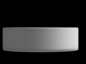 wall hung ellipse wash basin modeled in 3ds max 3D Model