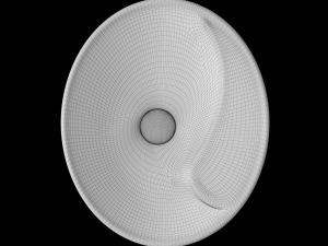 wall hung ellipse wash basin modeled in 3ds max Model 3D
