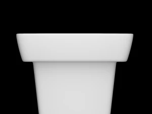 wall hung rectangle wash basin modeled in 3ds max 3D Model