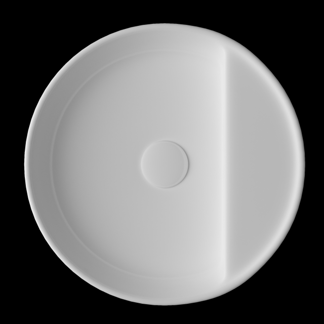 wall hung round shape wash basin modeled in 3ds max Modelo 3D .c4d .max .obj .3ds .fbx .stl .blend