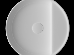 wall hung round shape wash basin modeled in 3ds max 3D Model