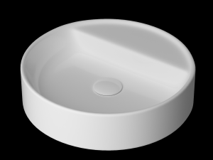 wall hung round shape wash basin modeled in 3ds max Modelo 3D