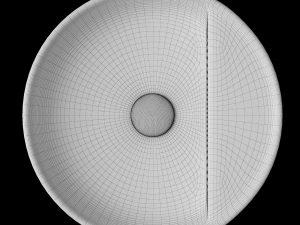 wall hung round shape wash basin modeled in 3ds max 3D Model