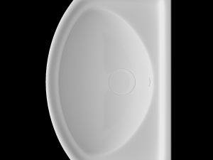 wall hung rectangle wash basin modeled in 3ds max 3D Model