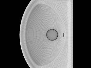 wall hung rectangle wash basin modeled in 3ds max 3D Model