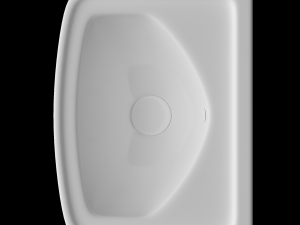 wall hung rectangle wash basin modeled in 3ds max 3D Модель