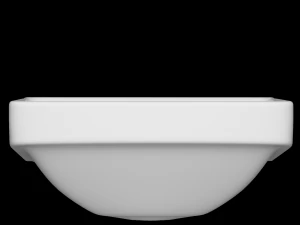 wall hung rectangle wash basin modeled in 3ds max 3D Model