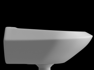 wall hung half round wash basin modeled in 3ds max 3D Model