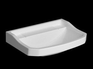 wall hung rectangle wash basin modeled in 3ds max 3Dモデル