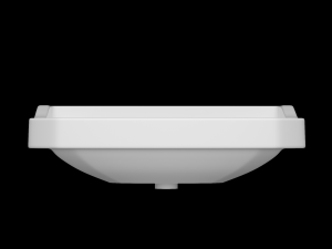 wall hung rectangle wash basin modeled in 3ds max Modelo 3D