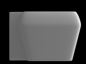 wall hung square wash basin modeled in 3ds max Modelo 3D