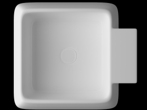 wall hung square wash basin modeled in 3ds max Modelo 3D
