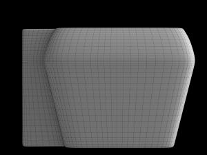 wall hung square wash basin modeled in 3ds max Modelo 3D