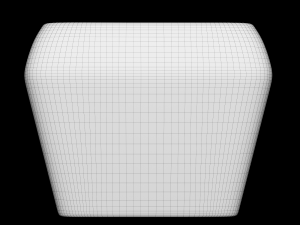 wall hung square wash basin modeled in 3ds max Modelo 3D