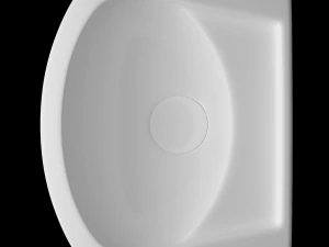 wall hung half round wash basin modeled in 3ds max 3D Model