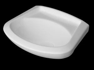 wall hung half round wash basin modeled in 3ds max 3D Model