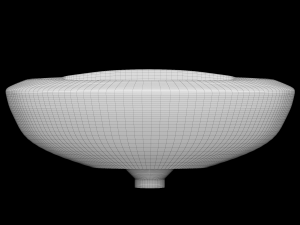 wall hung half round wash basin modeled in 3ds max Model 3D