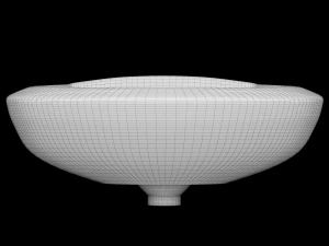 wall hung half round wash basin modeled in 3ds max 3D Model
