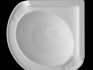 wall hung corner wash basin modeled in 3ds max 3D 모델