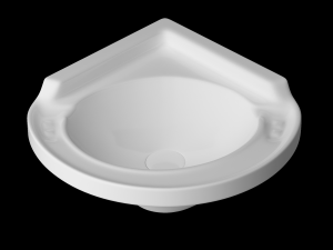 wall hung corner wash basin modeled in 3ds max 3D 모델