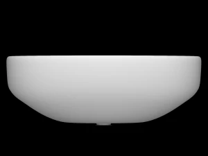 दीवार पर लटका हुआ आधा गोल वॉश बेसिन 3डीएस मैक्स में तैयार किया गया 3D मॉडल