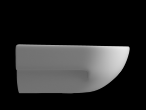 wall hung half round wash basin modeled in 3ds max 3D 모델