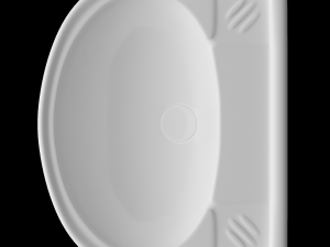 wall hung half round wash basin modeled in 3ds max 3D 모델