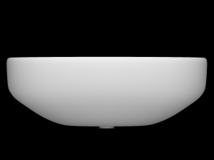 wall hung half round wash basin modeled in 3ds max 3D 모델