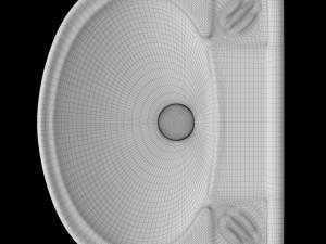 wall hung half round wash basin modeled in 3ds max 3D 모델